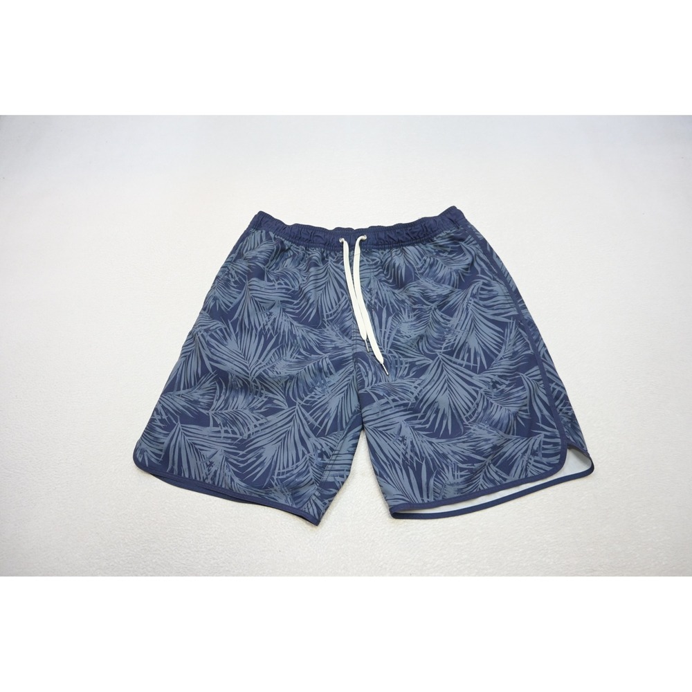 Fair Harbor Swim Shorts Mens XL Navy Blue Palm Floral‎ Board Trunks Lined